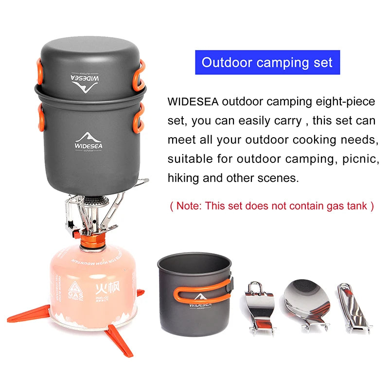 Camping Cookware Set with stove