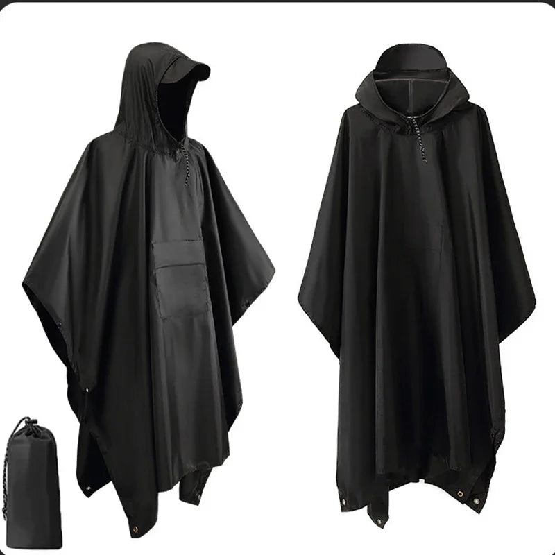 3 In 1 Military Raincoat with Hood