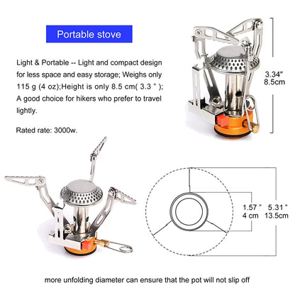 Camping Cookware Set with stove