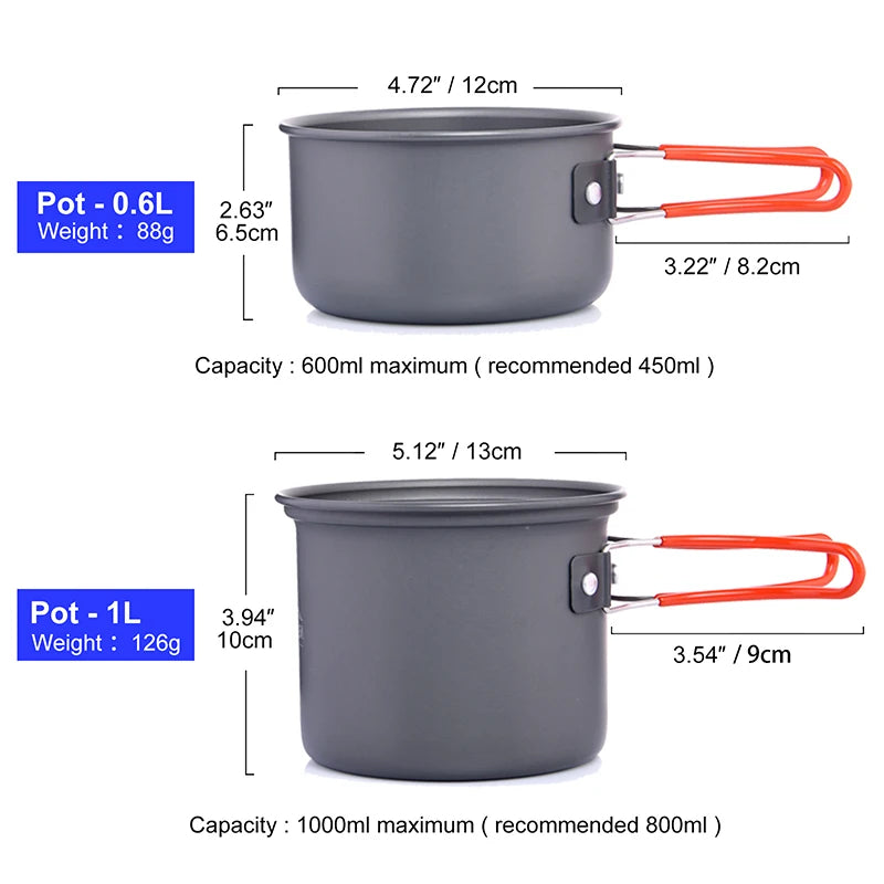 Camping Cookware Set with stove