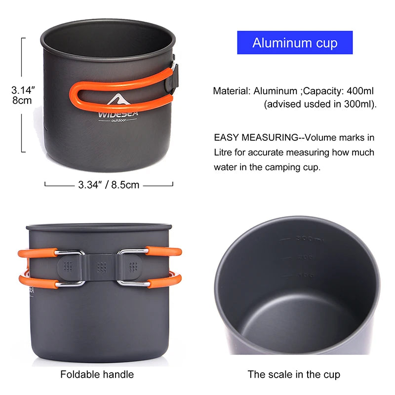 Camping Cookware Set with stove