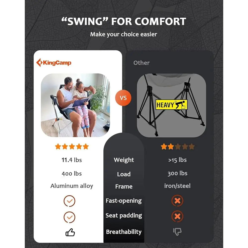 Portable Heavy-Duty Hammock Chair for Adults