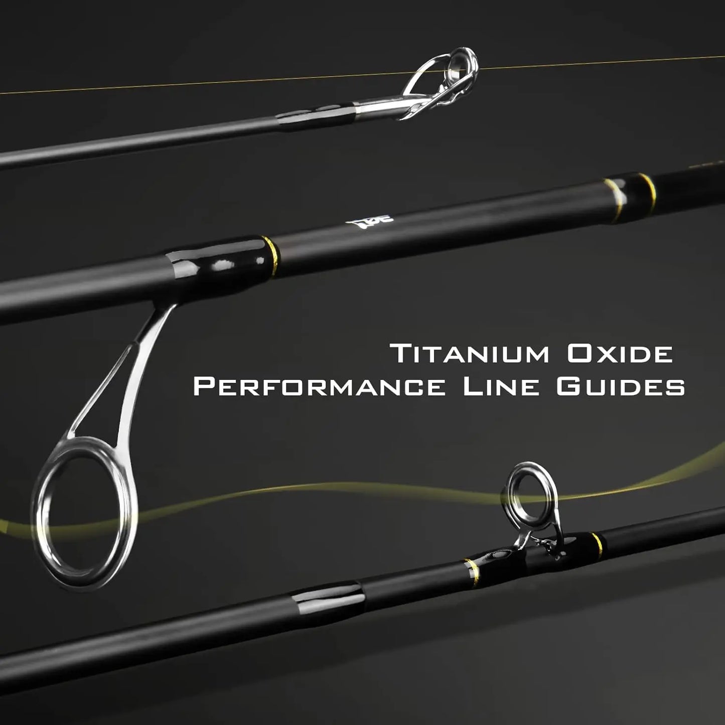 4 & 6 Piece Travel Fishing Rods, IM6 Graphite, Titanium Guides, Cork Handles for Spinning and Casting