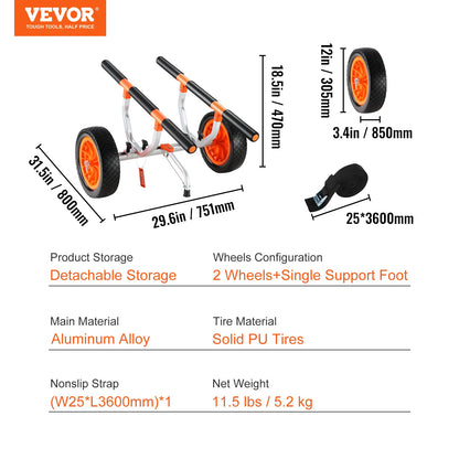 450lbs Kayak Cart