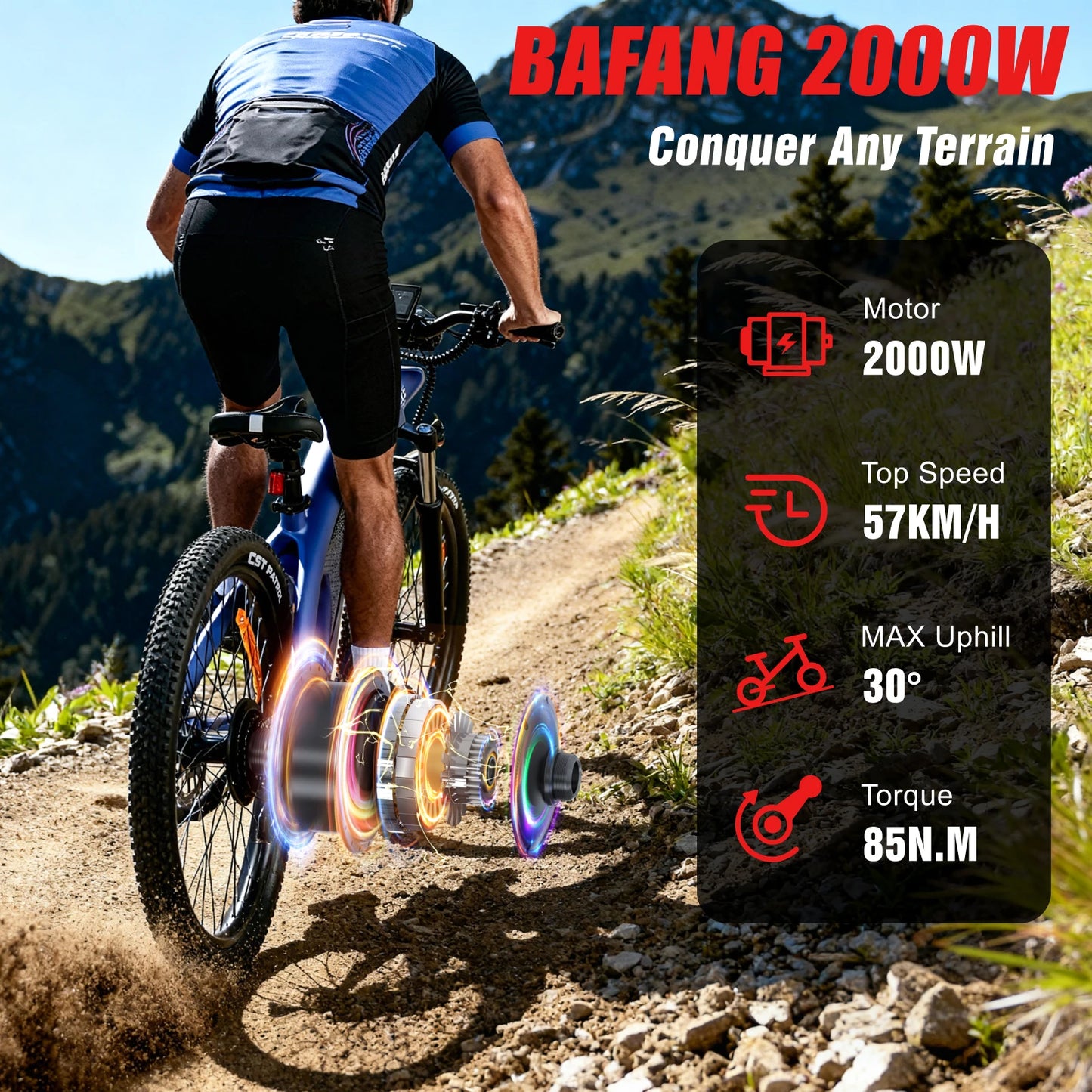 2000W Adults Electric Mountain Bike