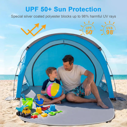 Beach Sun Shelter with UPF50 UV Protection