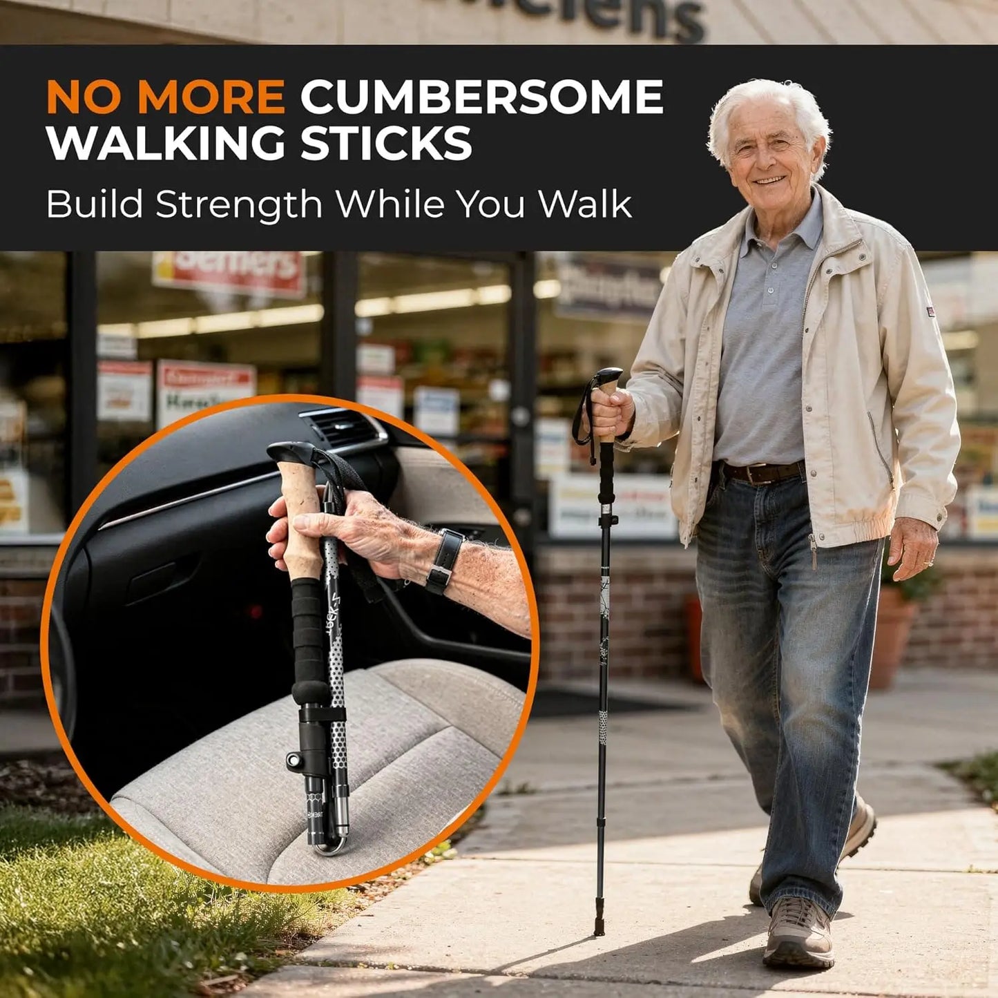 Collapsible Hiking Poles for Seniors