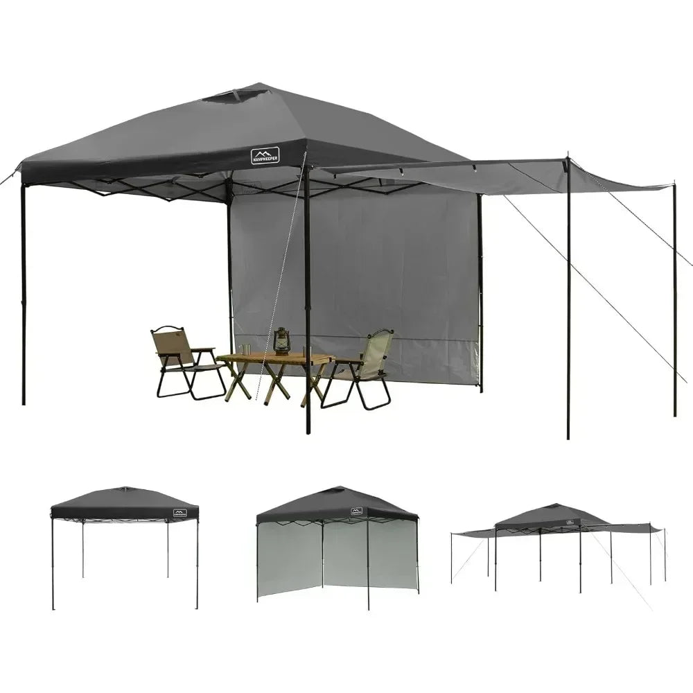 10x10 Easy Pop Up Canopy Tent with 2 Sidewalls