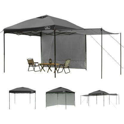 10x10 Easy Pop Up Canopy Tent with 2 Sidewalls