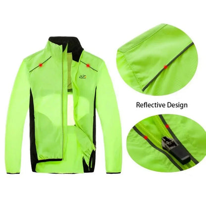 Men's Reflective Cycling Rain Jacket