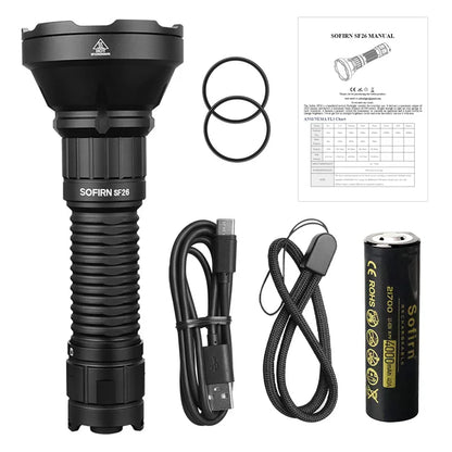 LED Flashlight  6000K 2000lm