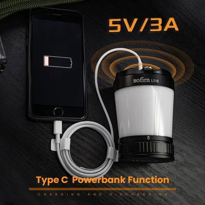 Camping Light USB C Rechargeable