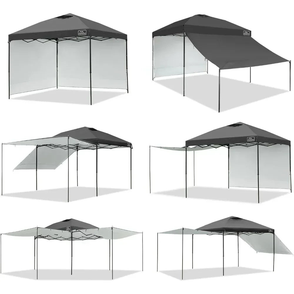 10x10 Easy Pop Up Canopy Tent with 2 Sidewalls