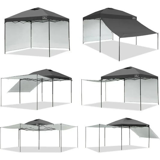 10x10 Easy Pop Up Canopy Tent with 2 Sidewalls