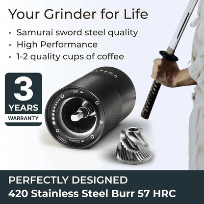 Coffee Grinder with Adjustable Burr for Espresso, Home