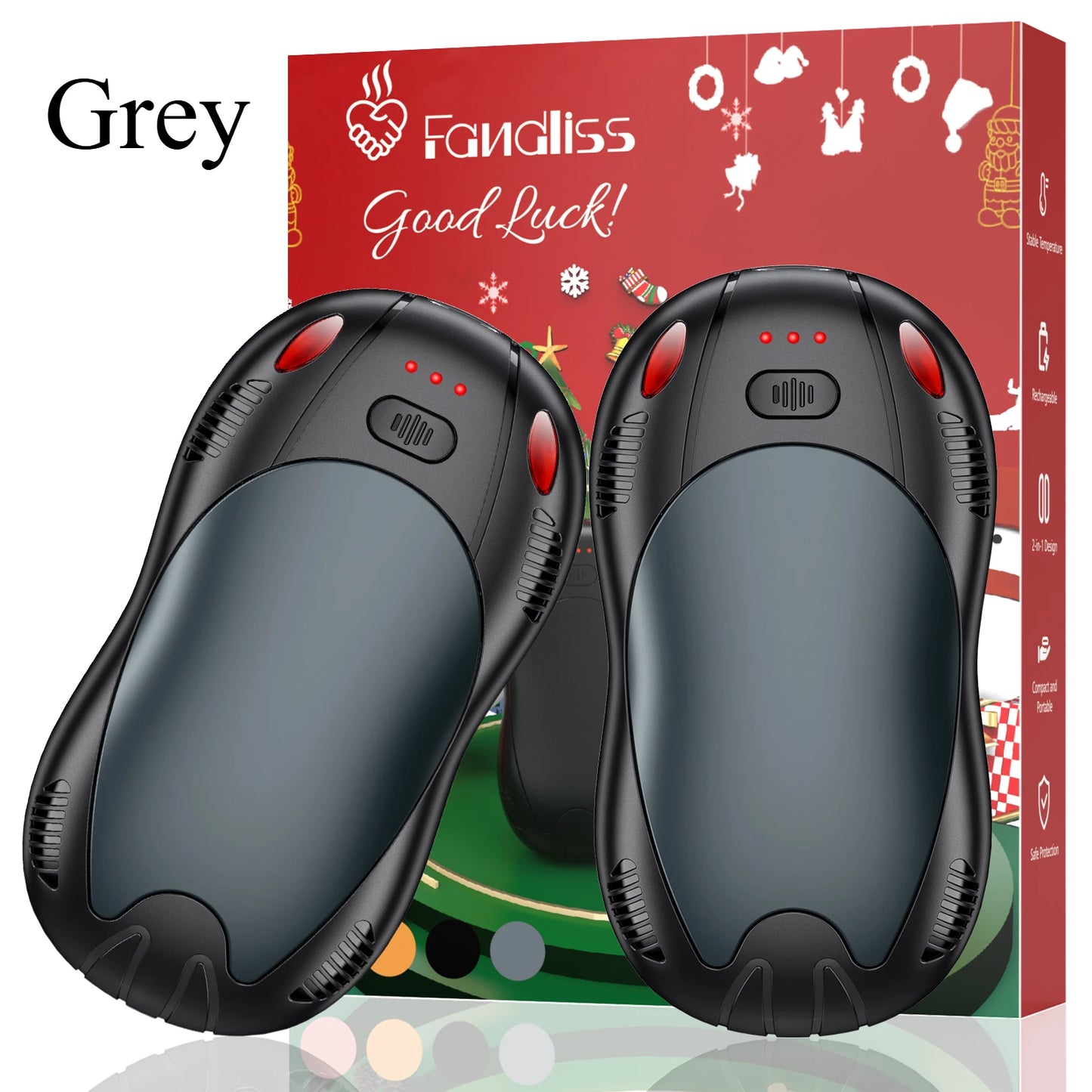 Hand Warmers Rechargeable 10000mAh 2 Pack