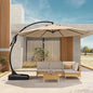 12 FT Sunbrella Cantilever Umbrella with Base
