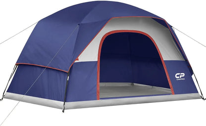 6-Person Waterproof Camping Tent with Easy Setup,