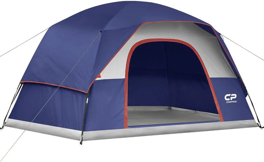 6-Person Waterproof Camping Tent with Easy Setup,
