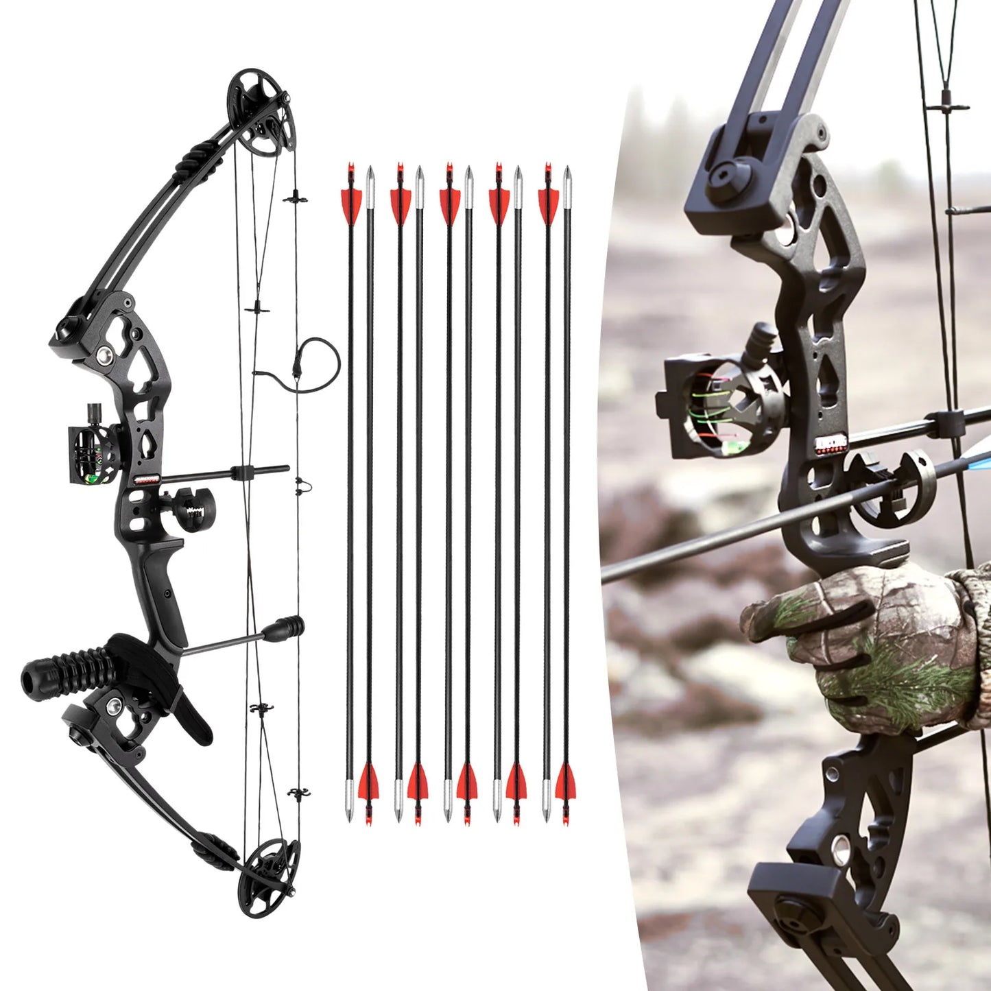 Right Handed Compound Bow Kit