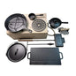 Pre-seasoned Cast Iron Dutch Oven Camping Cooking Set