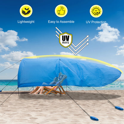 Portable Beach Wind-Powered Shade  200 Sq. Ft.