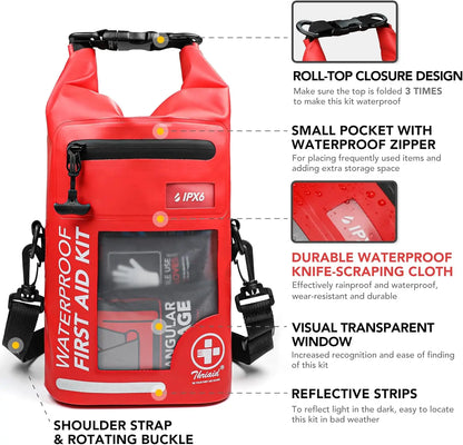 250-Piece Waterproof First Aid Kit