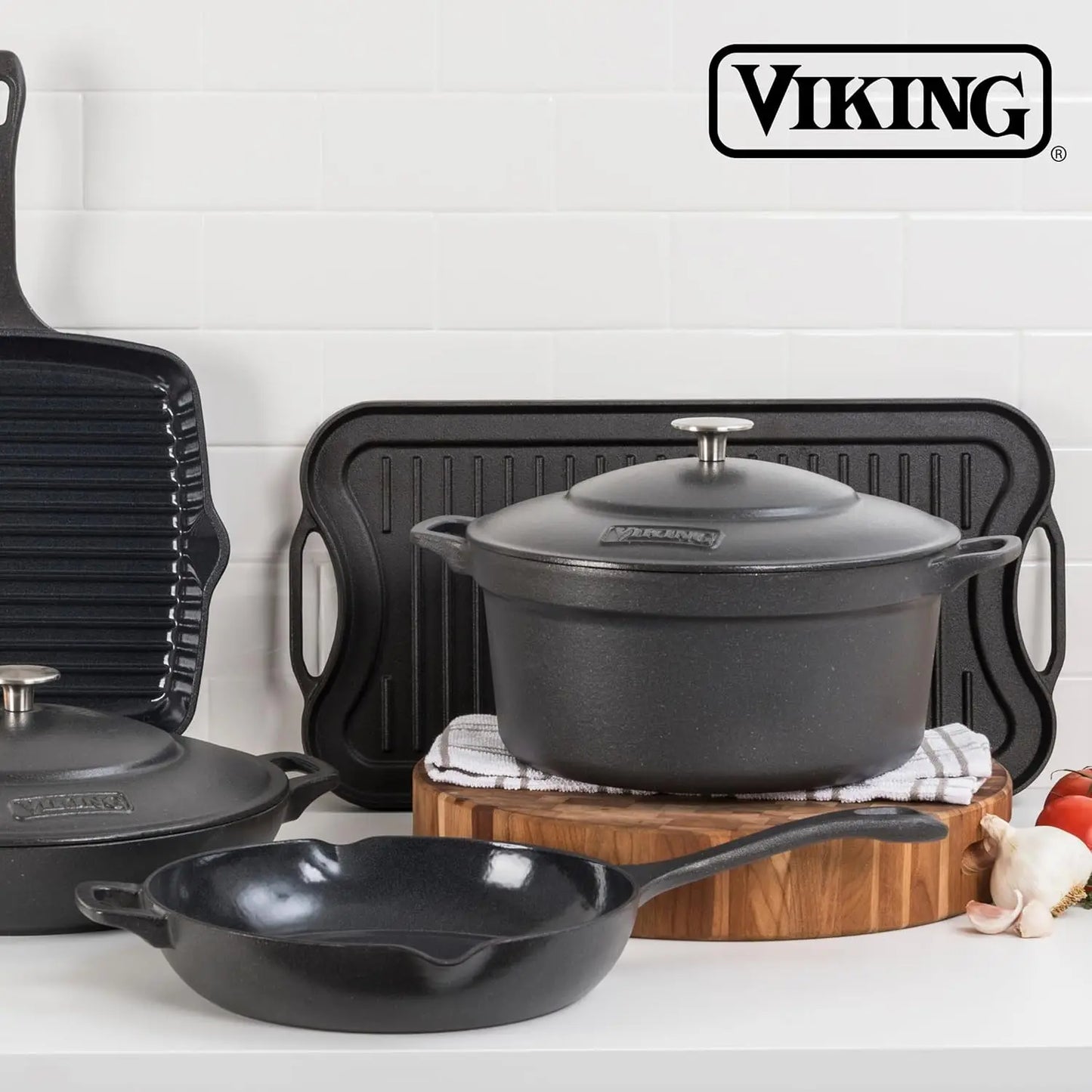 20 Inch Reversible Cast Iron Grill Pan