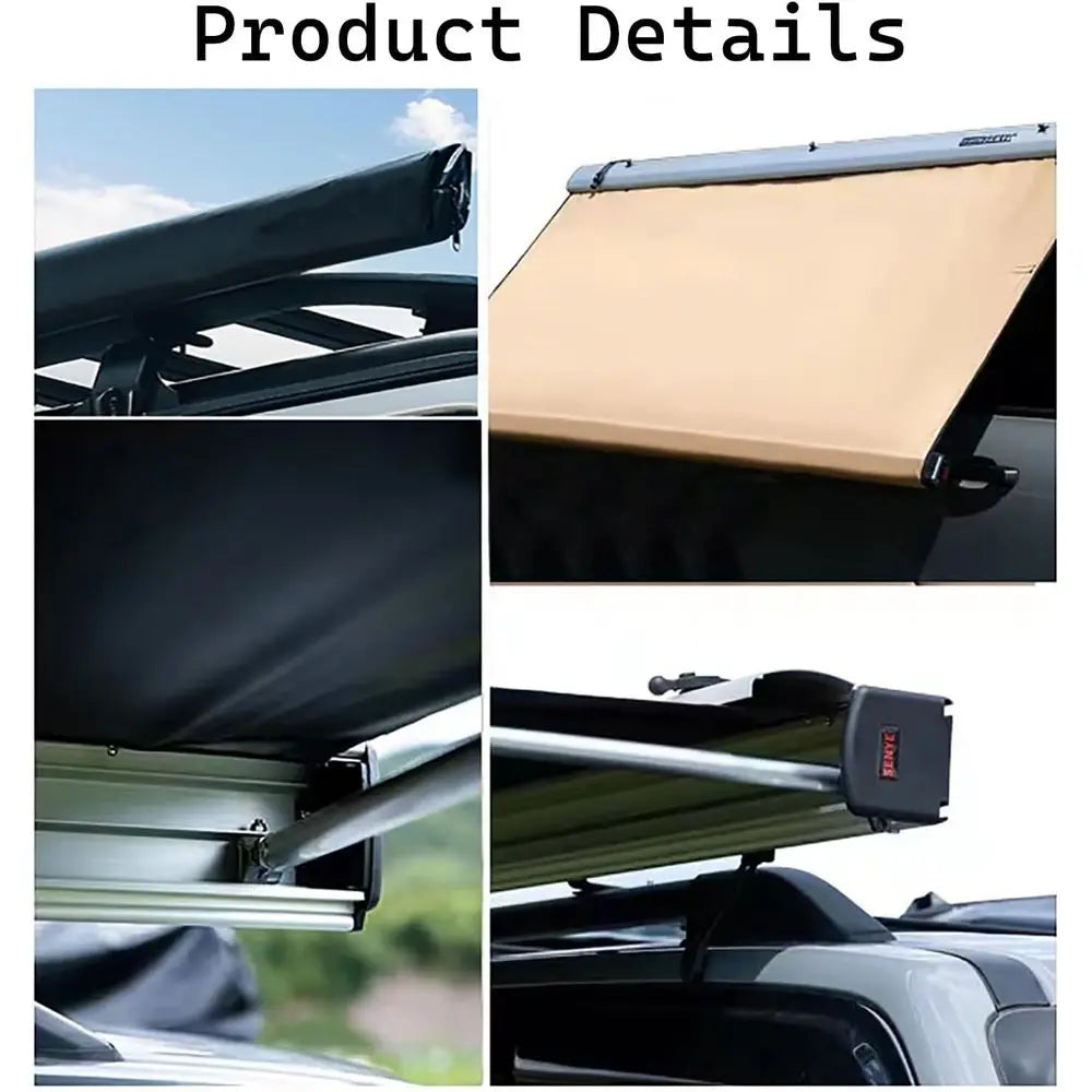 Retractable Roof Rack Awning & Sun Shade