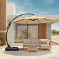12 FT Sunbrella Cantilever Umbrella with Base