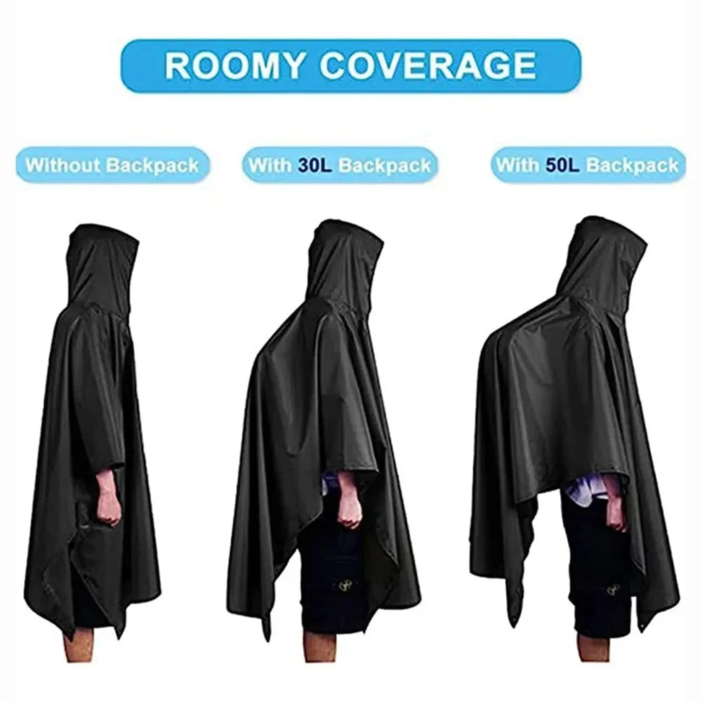 3 In 1 Military Raincoat  with Hood