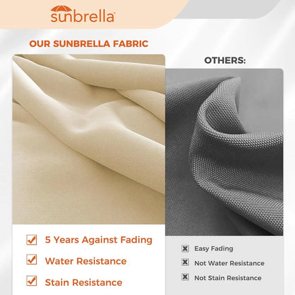 12 FT Sunbrella Cantilever Umbrella with Base