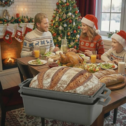 Cast Iron Loaf Pan with Lid 9x5