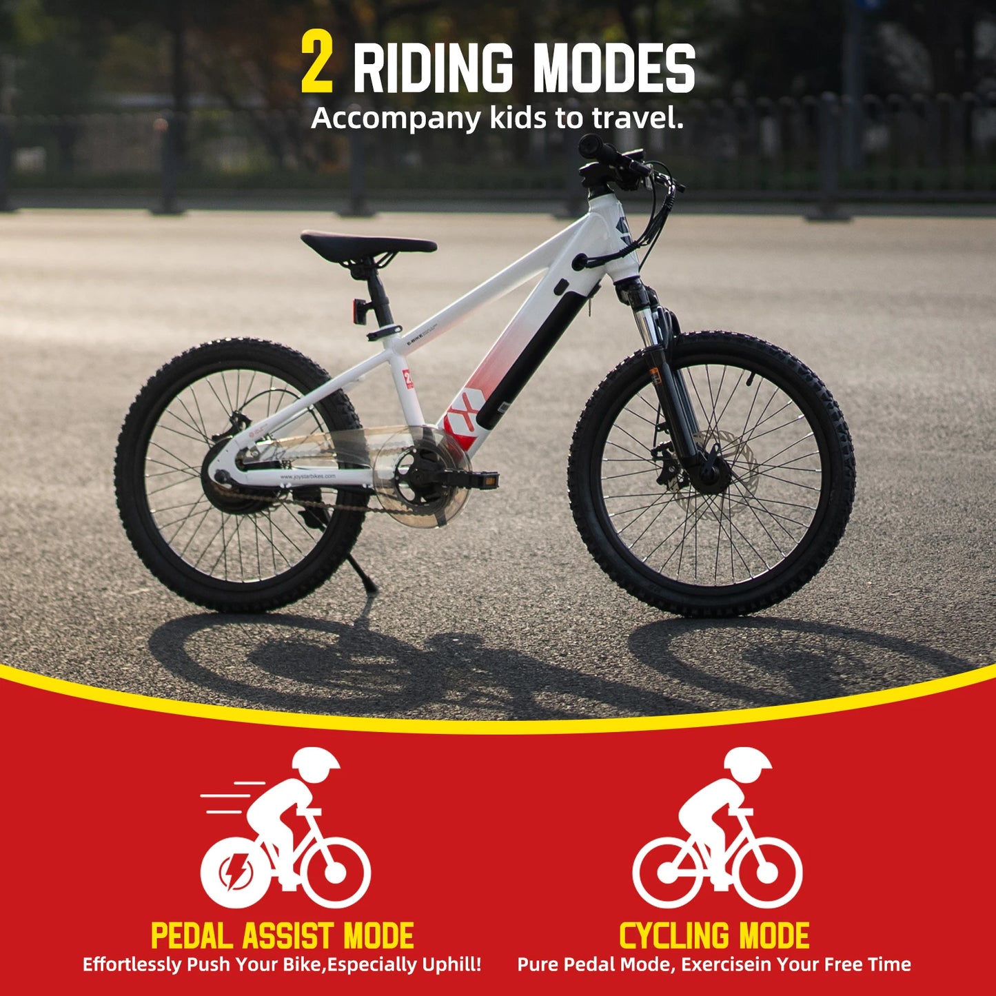 Electric Bike for Kids Teens Ages 7+ with 250W Motor