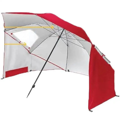 Outdoor Portable Sunshade Umbrella Beach Tent with Window Fishing Beach Umbrella Windproof Foldable Travel Umbrellas Sunscreen