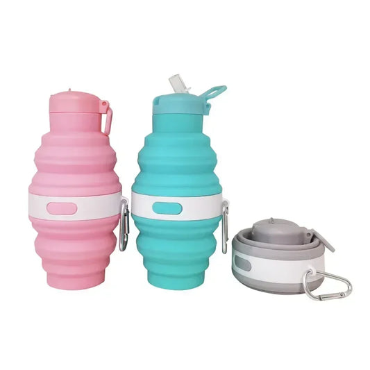 Silicone Water Bottle Portable Folding