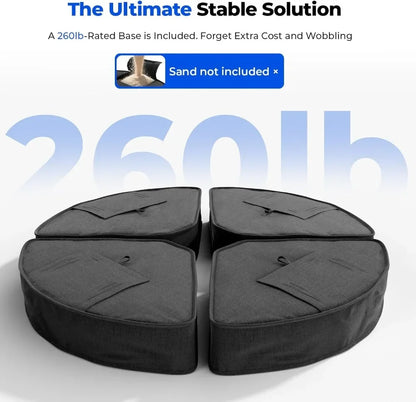 10x10 FT  Patio Umbrella with 360° Rotation