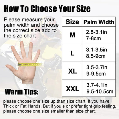 Motorcycle Gloves Full Finger Touchscreen Motorbike Gloves for BMX ATV MTB Riding Road Racing Cycling Climbing Motocross