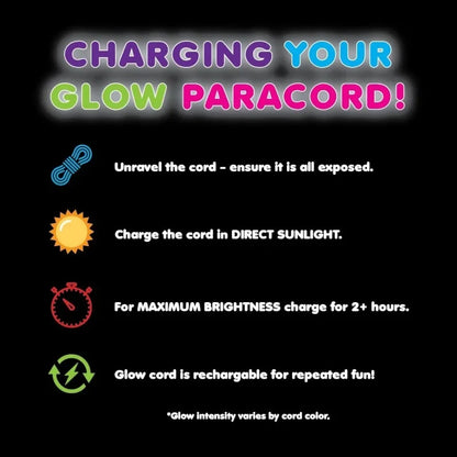 Luminous Glow In The Dark 4mm Paracord Rope
