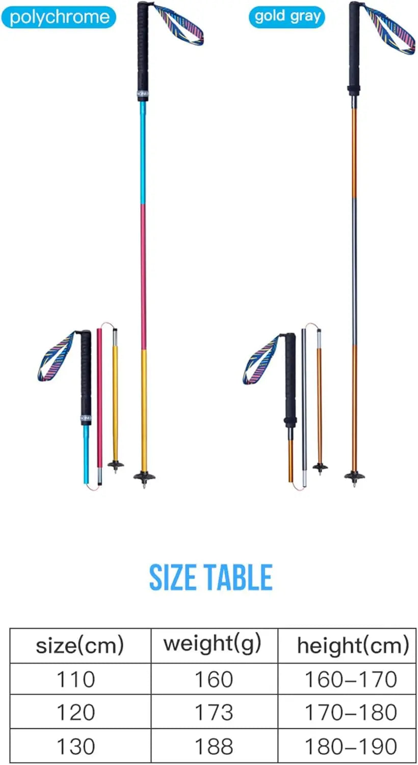 Ultralight 7075 Aluminum Alloy Quick Lock Trekking Poles