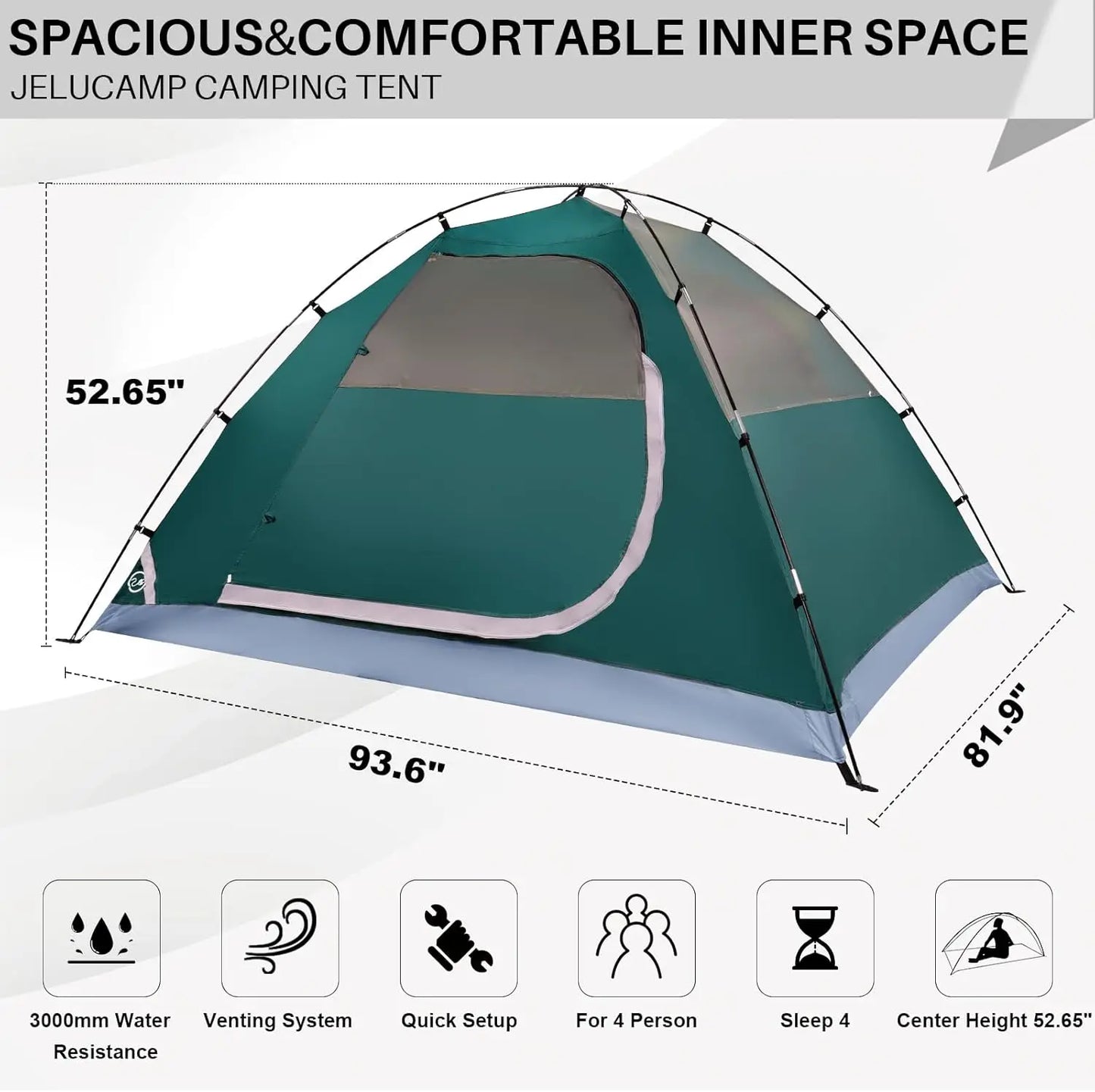 Lightweight 1-6 Person Dome Tent