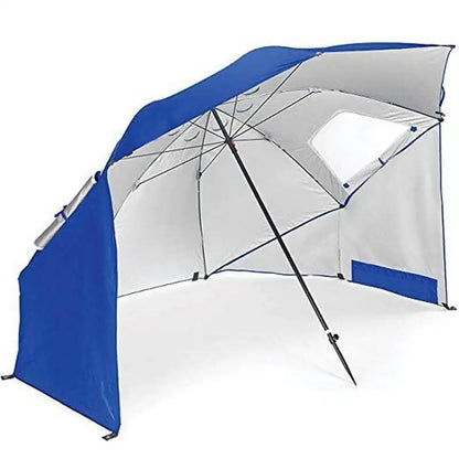 Outdoor Portable Sunshade Umbrella Beach Tent with Window Fishing Beach Umbrella Windproof Foldable Travel Umbrellas Sunscreen