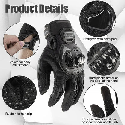 Motorcycle Gloves Full Finger Touchscreen Motorbike Gloves for BMX ATV MTB Riding Road Racing Cycling Climbing Motocross