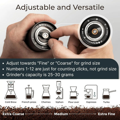 Coffee Grinder with Adjustable Burr for Espresso, Home