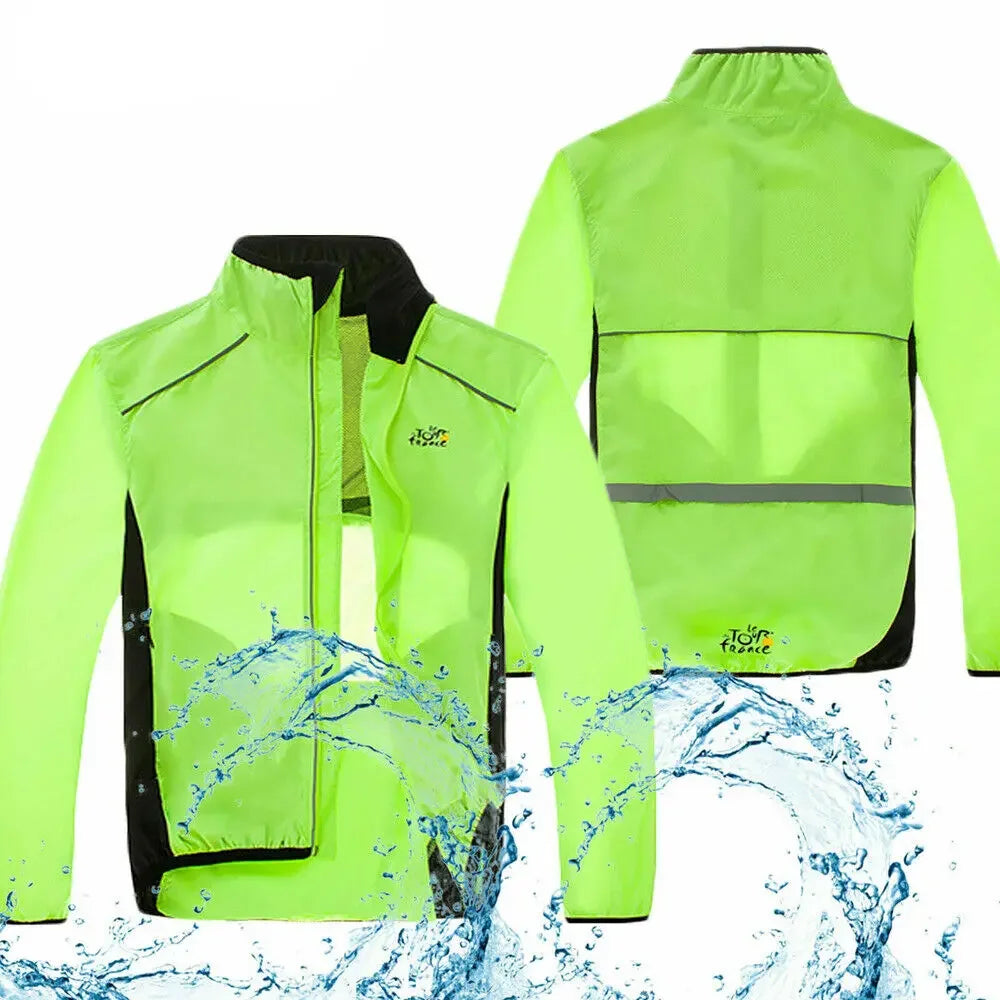 Men's Reflective Cycling Rain Jacket