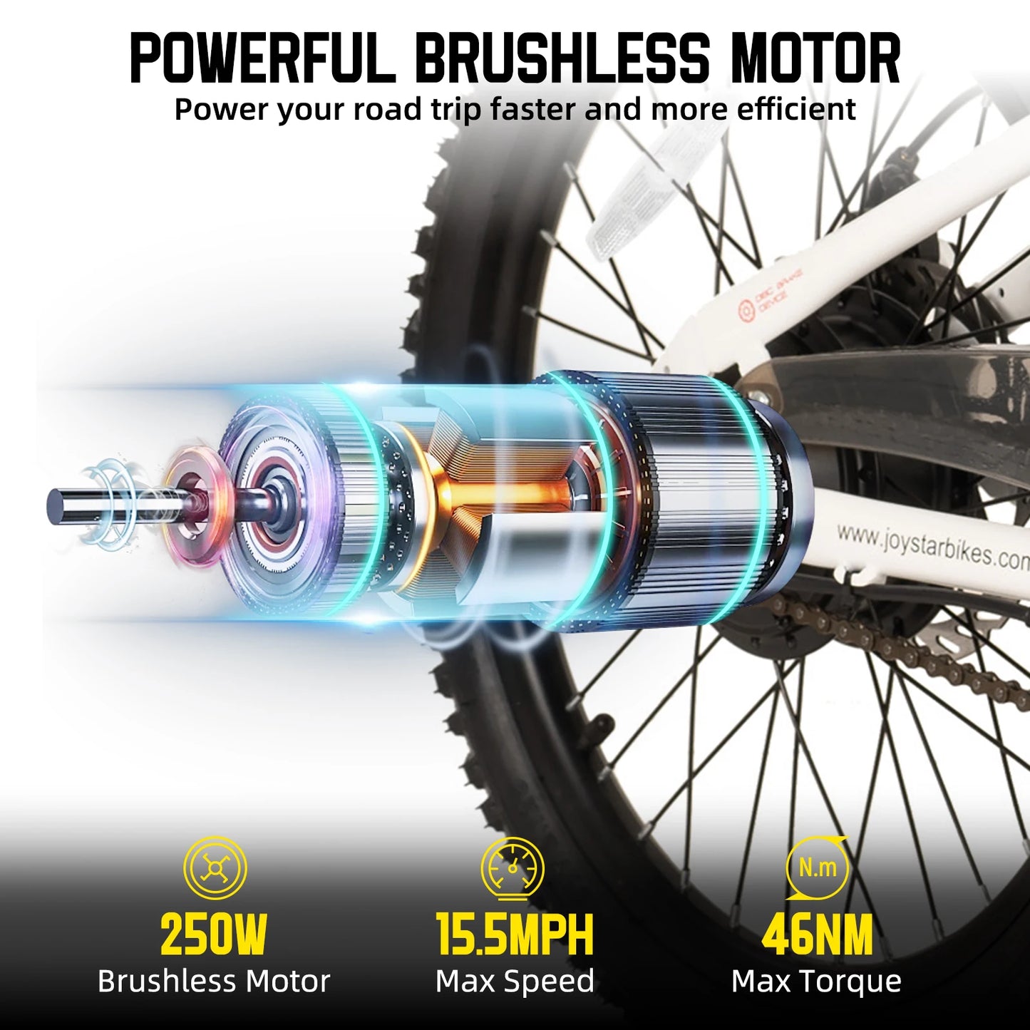 Electric Bike for Kids Teens Ages 7+ with 250W Motor