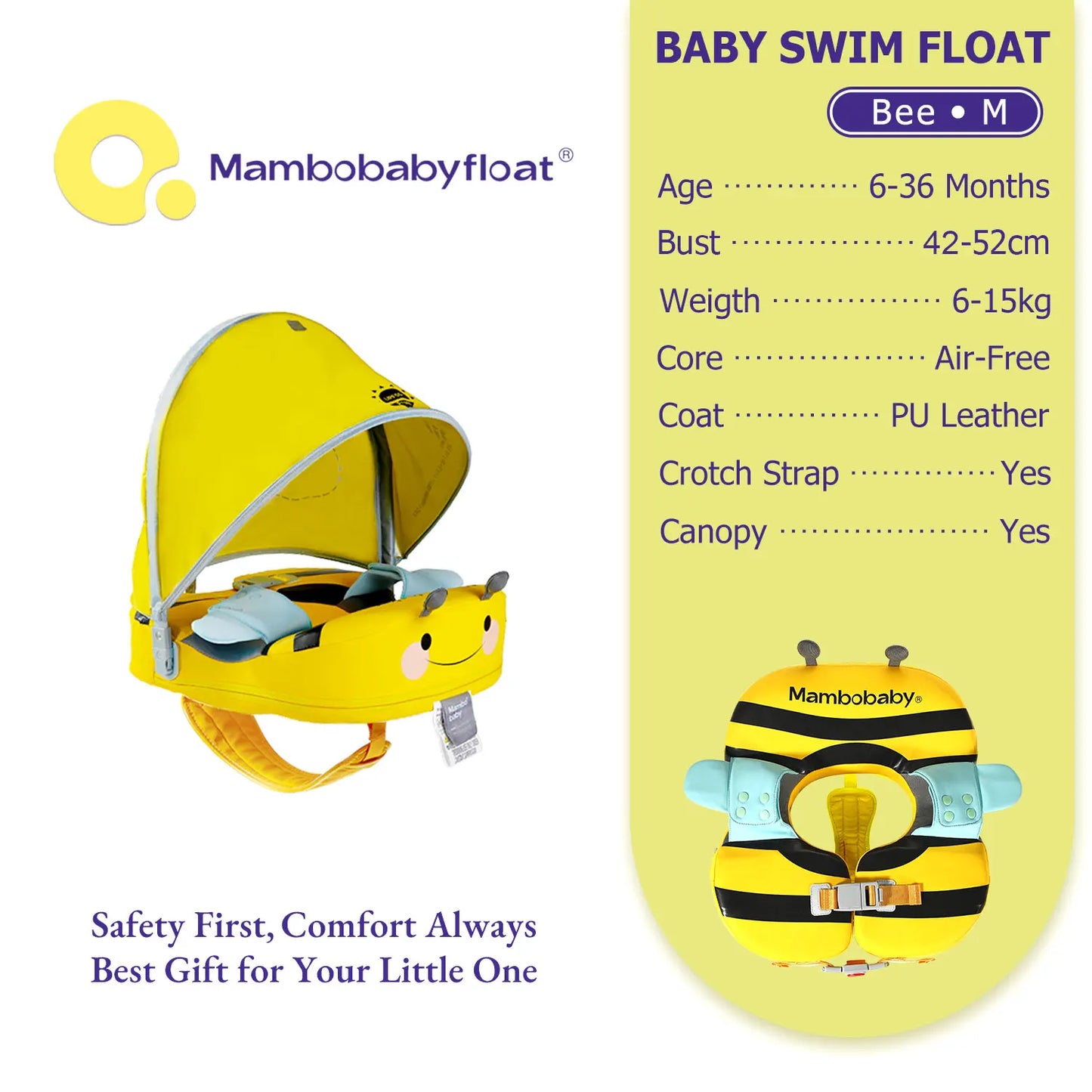 Baby/Toddler Pool Float with Crotch Support