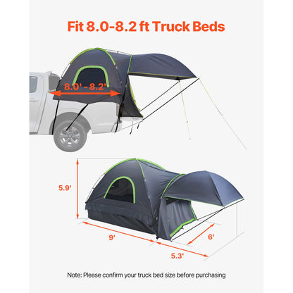 Pickup Truck tent with Expandable Awning