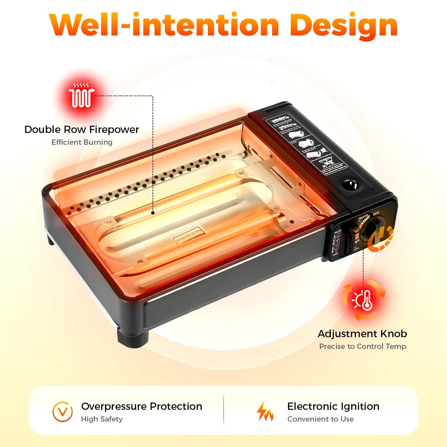 Portable Butane Gas Grill