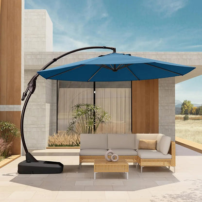 12 FT Sunbrella Cantilever Umbrella with Base